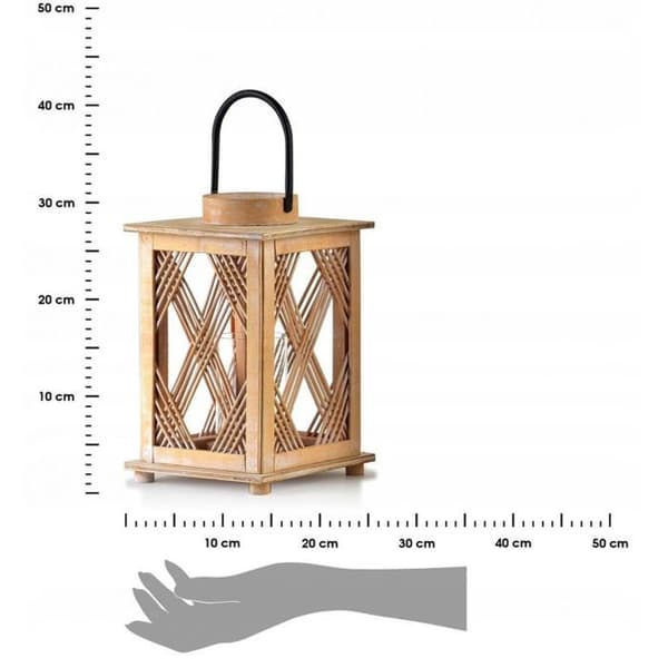 Lampe - lanterna - campingljus Affek design LOUIS Lanterne L 18,5x18,5xh31cm