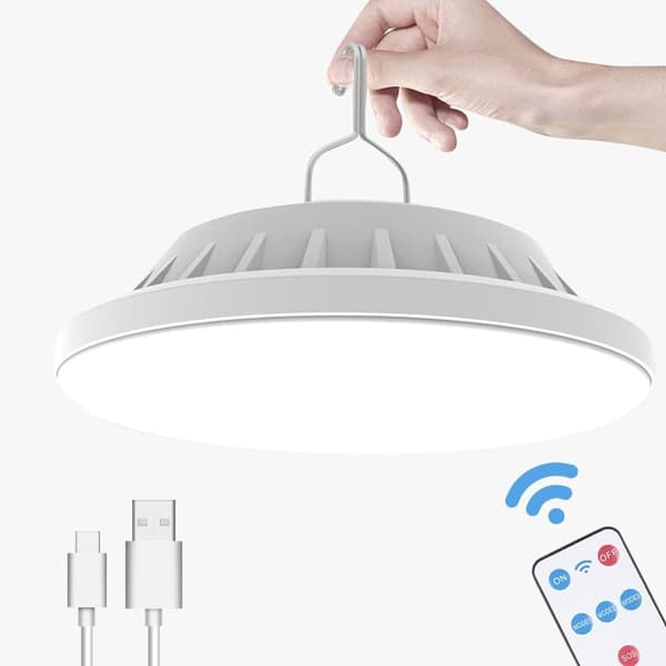 OBOSOE Camping lanterne lampe telt genopladelig fjernbetjening campinglys