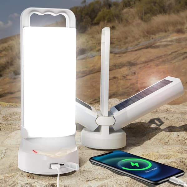 OBOSOE Solar Camping Lampe Telt Lampe, Lanterne Telt, Lommelygte, CAMPING LAMPE
