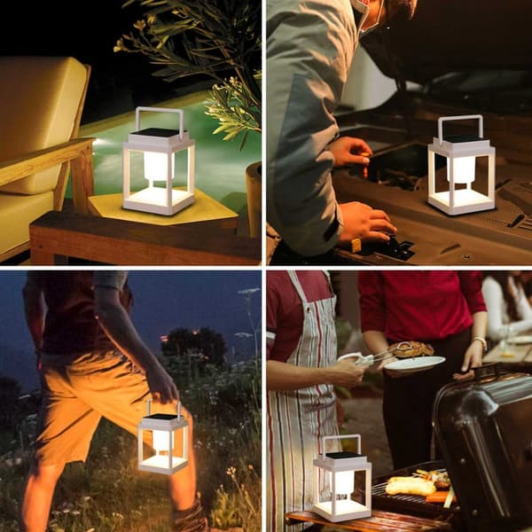 Bomclap Udendørs Solcellelys - IP44 Vandtæt Campinglanterne Med 3 Lystilstande & USB-opladning LED Campinglys Havelys