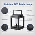 Miniatyrbillede 3 af 6: Bomclap Udendørs Solcellelys - IP44 Vandtæt Campinglanterne Med 3 Lystilstande & USB-opladning LED Campinglys Havelys