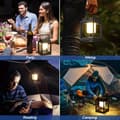 Miniatyrbillede 6 af 6: Bomclap Udendørs Solcellelys - IP44 Vandtæt Campinglanterne Med 3 Lystilstande & USB-opladning LED Campinglys Havelys