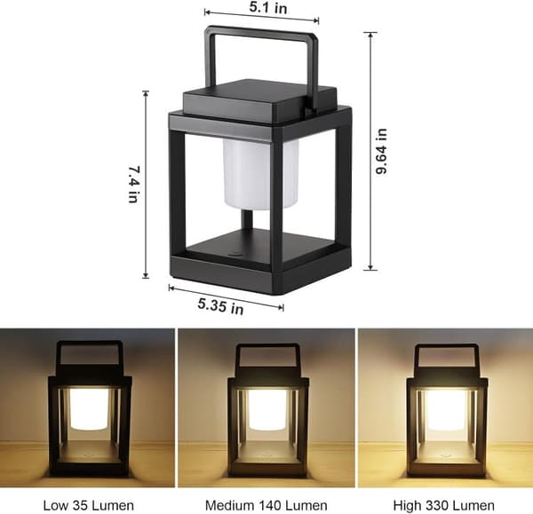 Bomclap Udendørs Solcellelys - IP44 Vandtæt Campinglanterne Med 3 Lystilstande & USB-opladning LED Campinglys Havelys