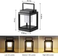 Miniatyrbillede 2 af 6: Bomclap Udendørs Solcellelys - IP44 Vandtæt Campinglanterne Med 3 Lystilstande & USB-opladning LED Campinglys Havelys