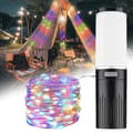 Miniatyrbillede 3 af 9: OBOSOE Campinglampe Lanterne / Teltlampe - Lampe til campingpladsen - 4-i-1 RGB Udendørs Lampe med 9 LED-lystilstande, Genopladelig Campinglampe