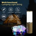 Miniatyrbillede 4 af 9: OBOSOE Campinglampe Lanterne / Teltlampe - Lampe til campingpladsen - 4-i-1 RGB Udendørs Lampe med 9 LED-lystilstande, Genopladelig Campinglampe