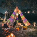 Miniatyrbillede 8 af 9: OBOSOE Campinglampe Lanterne / Teltlampe - Lampe til campingpladsen - 4-i-1 RGB Udendørs Lampe med 9 LED-lystilstande, Genopladelig Campinglampe