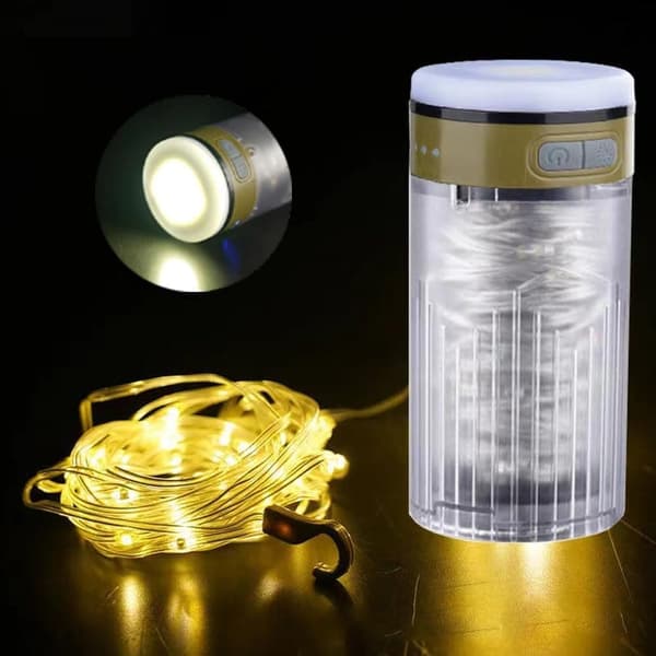 OBOSOE String Light til telt – 10 meter udendørs campinglys campinglampe lanterne / teltlampe - lampe til camping