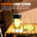 Miniatyrbillede 2 af 6: OBOSOE String Light til telt – 10 meter udendørs campinglys campinglampe lanterne / teltlampe - lampe til camping