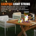 Miniatyrbillede 7 af 7: OBOSOE String Light til telt – 10 meter udendørs campinglys campinglampe lanterne / teltlampe - lampe til camping