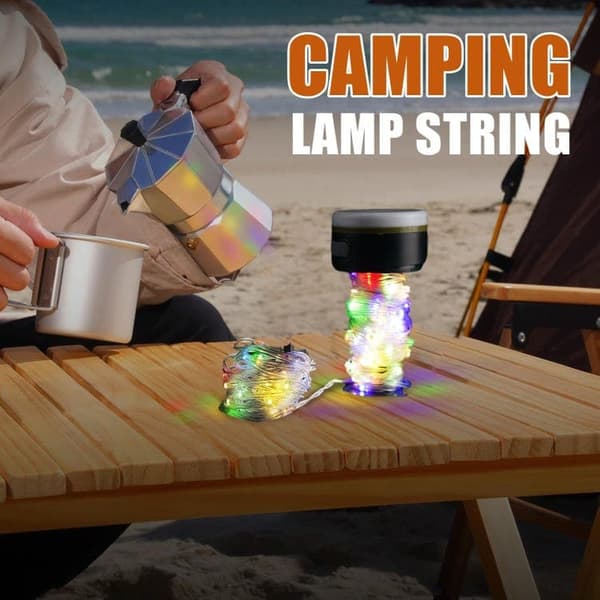OBOSOE String Light til telt – 10 meter udendørs campinglys campinglampe lanterne / teltlampe - lampe til camping