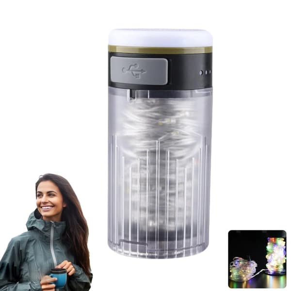 OBOSOE String Light til telt – 10 meter udendørs campinglys campinglampe lanterne / teltlampe - lampe til camping