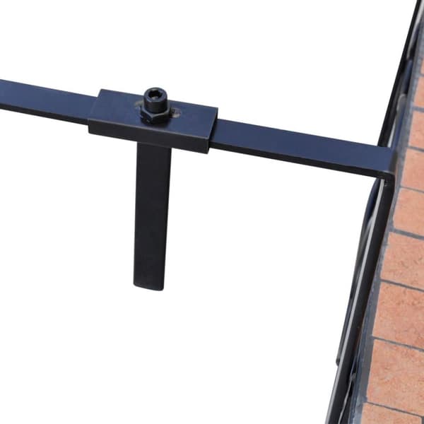 vidaXL Hängande balkongbord terrakotta och mosaik