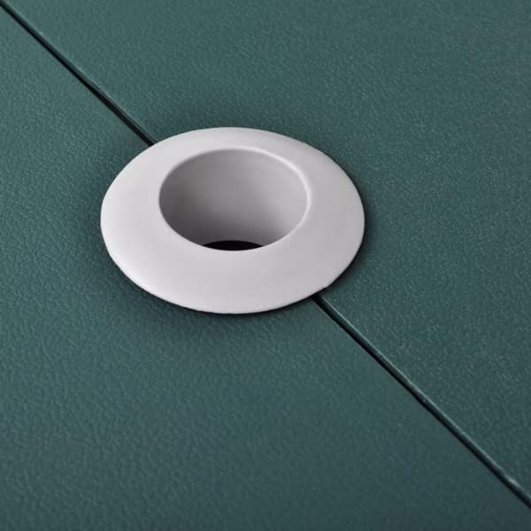vidaXL Sammenleggbart campingbord 4 krakker aluminium ekstra lysegrønn