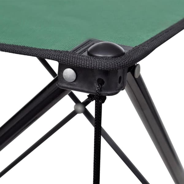 vidaXL Campingbord hopfällbar Mörkgrön