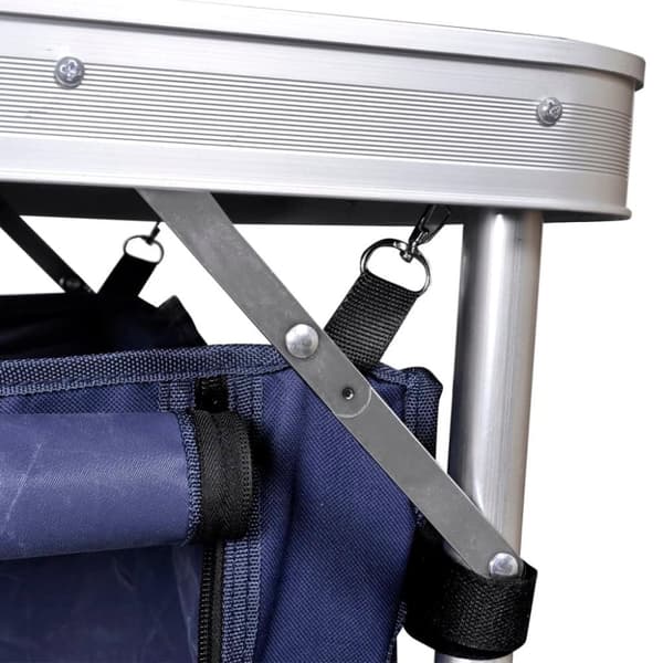 vidaXL Sammenleggbar campingskap med aluminiumsramme