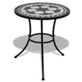 Miniatyrbilde 1 av 5: vidaXL Bistrobord svart og hvitt 60 cm mosaikk