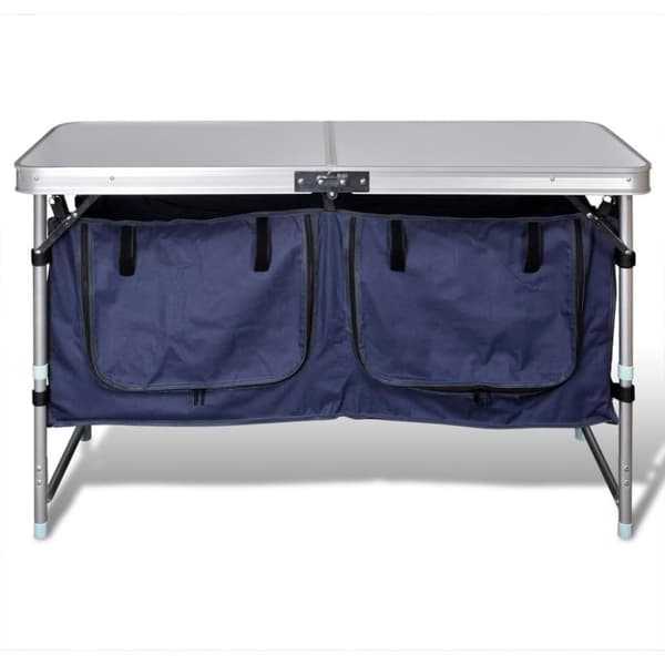 vidaXL sammenklappeligt campingbord med aluminiumstel