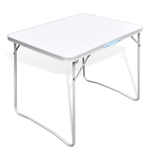 vidaXL Camping Klappbord med Metallramme 80 x 60 cm