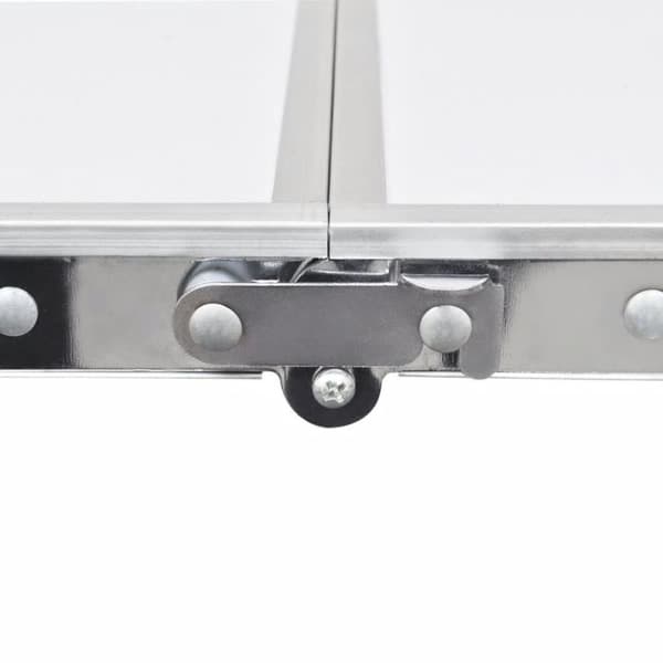 vidaXL Hopfällbart campingbord med justerbar höjd Aluminium 180 x 60 cm