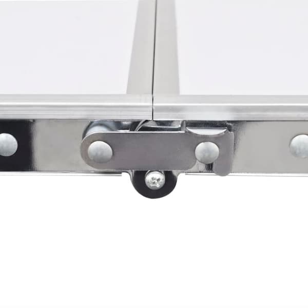 vidaXL Sammenleggbart campingbord med 4 krakker aluminium 120x60 cm