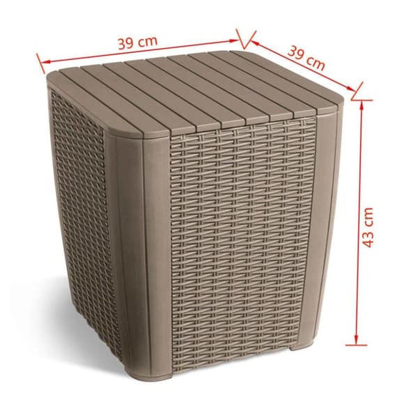 Keter udendørs sidebord Luzon cappuccinofarvet