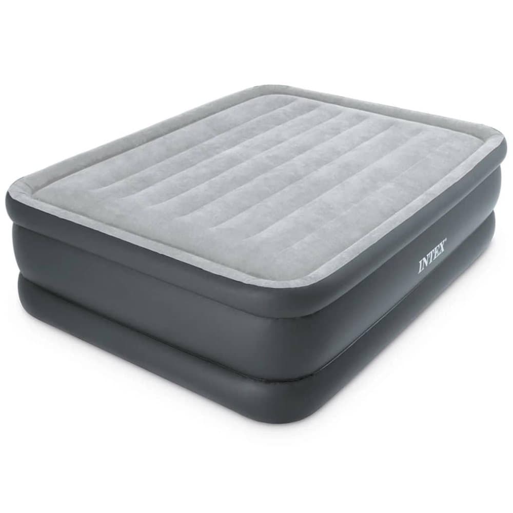 Intex Oppblåsbar luftseng Comfort Plush Queen Size 203x152x51 cm 64140