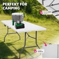 Miniatyrbild 5 av 10: Camping fällbord 183x76x74cm - vit