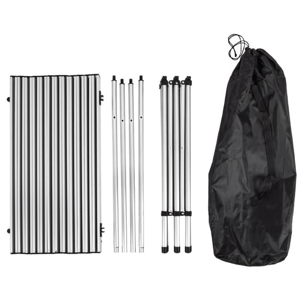Campingbord Aluminium 140x70x70 cm foldbar - grå