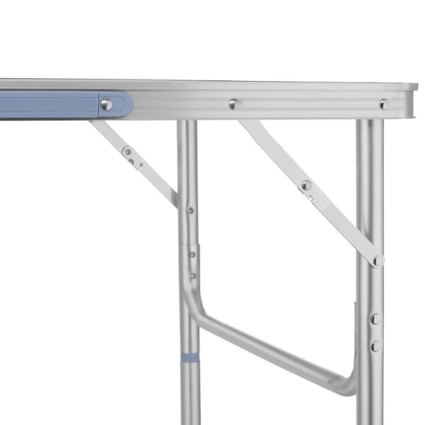 Campingbord i aluminium foldbar - grå