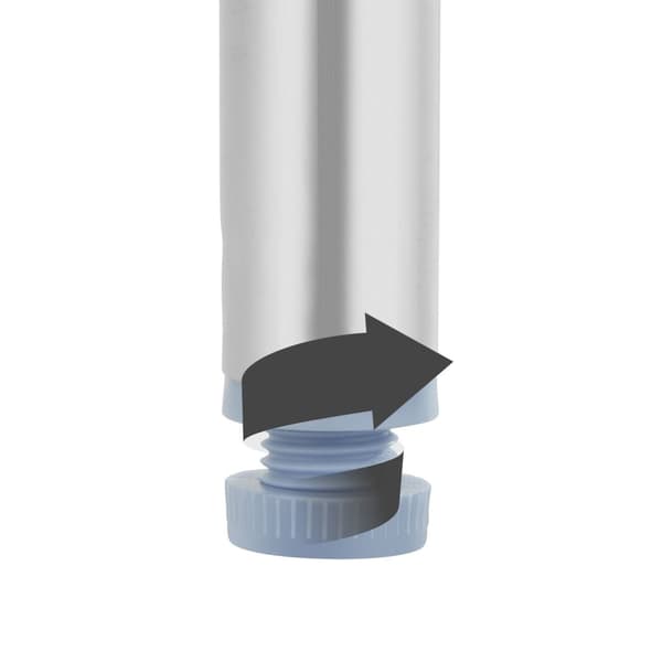 Campingbord i aluminium foldbar - grå