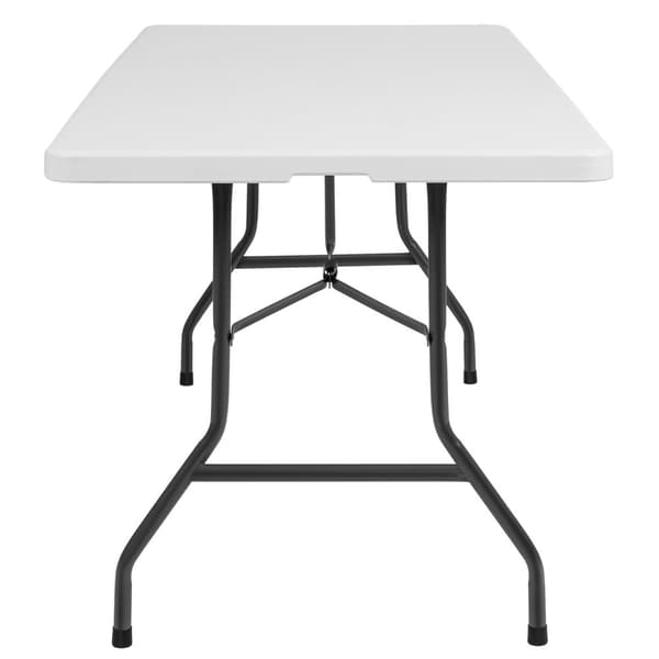 Campingbord foldbar hvid 183x76x74cm - hvid