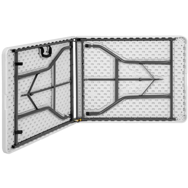 Campingbord foldbar hvid 183x76x74cm - hvid