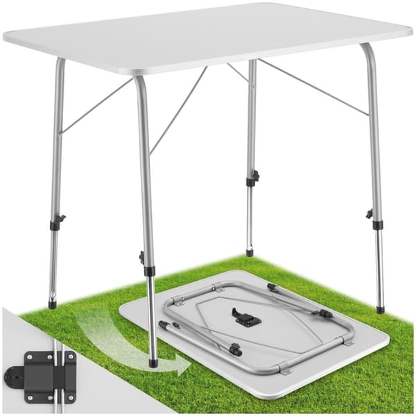Campingbord foldbar 80x60x68 - grå