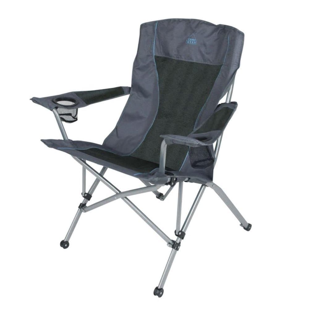 Camp Gear sammenklappelig campingstol Deluxe Comfort antracitgrå 1204744