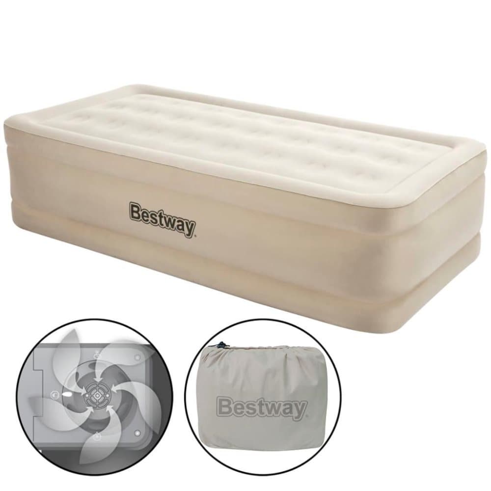 Bestway luftmadras Essence Fortech Twin 191 x 97 x 51 cm beige
