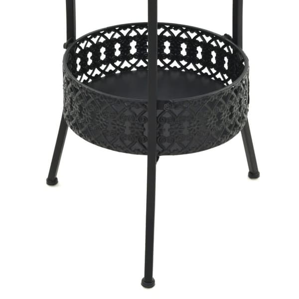 vidaXL Bistrobord svart 40x70 cm metall
