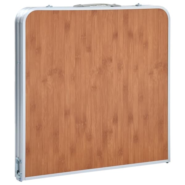 vidaXL Hopfällbart campingbord aluminium 120x60 cm