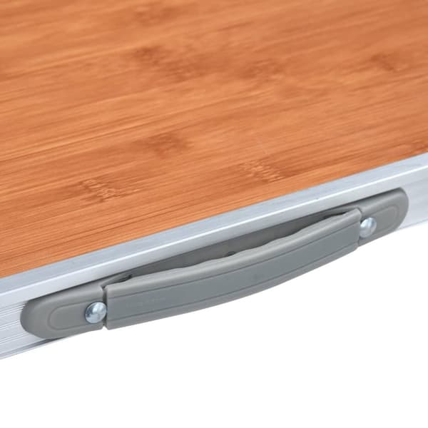 vidaXL Hopfällbart campingbord aluminium 120x60 cm