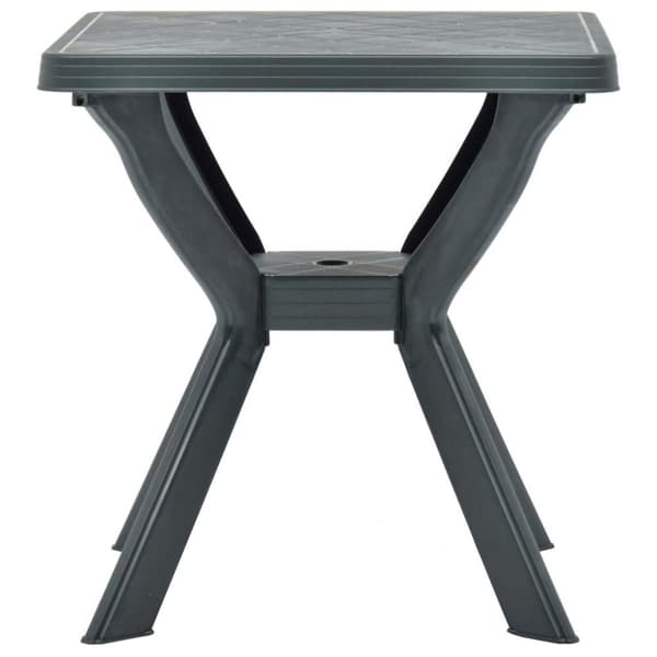 vidaXL Bistrobord grønn 70x70x72 cm plast