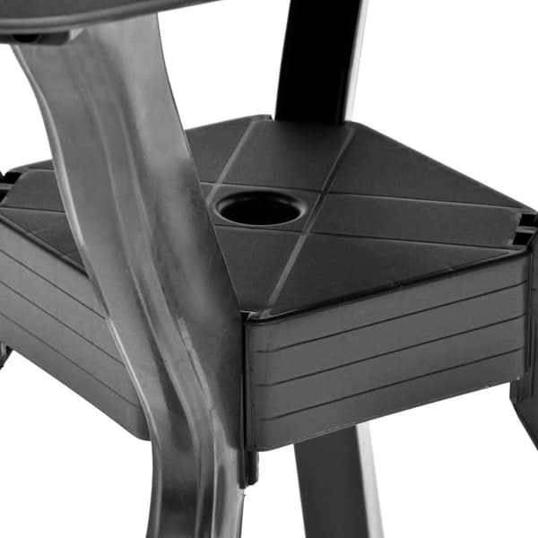 vidaXL Bistropöytä antrasiitti 70x70x72 cm muovi