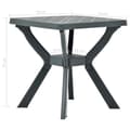 Pikkukuva 6 / 6: vidaXL Bistropöytä antrasiitti 70x70x72 cm muovi