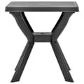 Pikkukuva 2 / 6: vidaXL Bistropöytä antrasiitti 70x70x72 cm muovi
