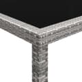 Miniatyrbillede 3 af 5: vidaXL udendørs spisebord 200x150x74 cm polyrattan grå