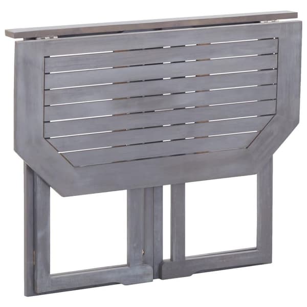 vidaXL Sammenleggbart balkongbord 90x50x74 cm heltre akasie