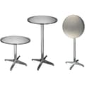 Miniatyrbillede 1 af 2: HI foldbart bistrobord i aluminium rund 60 x 60 x (58-115) cm