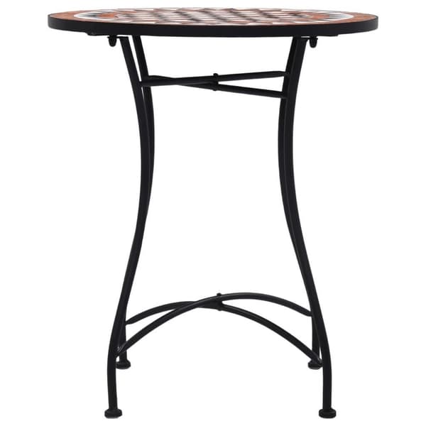 vidaXL bistrobord med mosaikdesign 60 cm keramisk brun