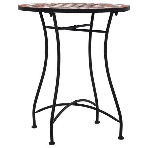 vidaXL bistrobord med mosaikdesign 60 cm keramisk brun