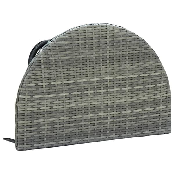 vidaXL altanbord 60x60x40 cm polyrattan grå