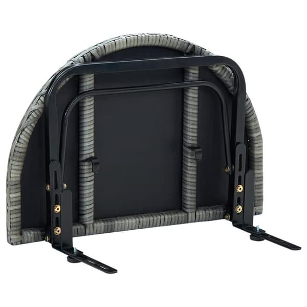 vidaXL altanbord 60x60x40 cm polyrattan grå